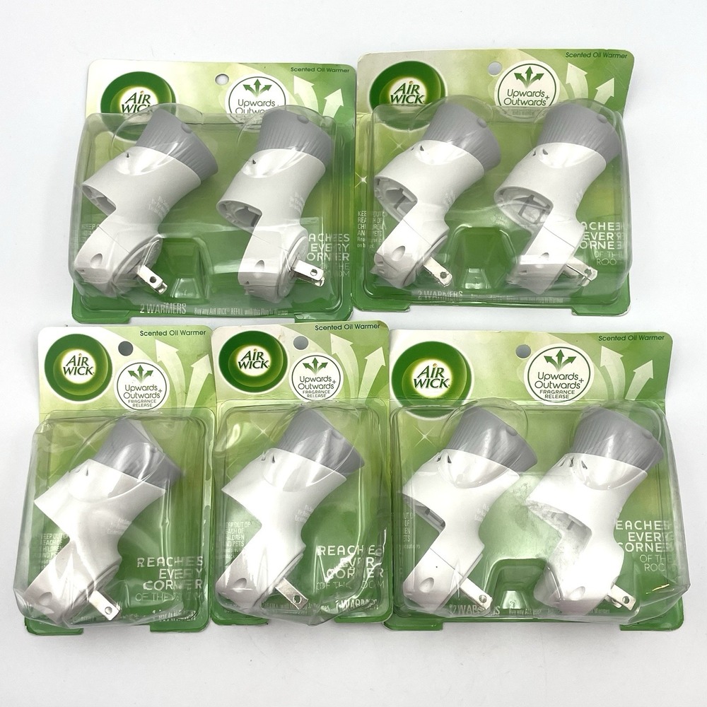 Air Wick Plug In Scented Oil Warmers Lot of 8 New Sealed Upwards‎ Outwards